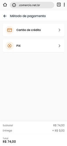 Método de pagamento antecipado