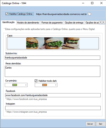 Identificação preenchido