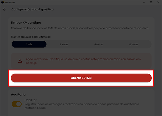 3 XML Liberar espaço