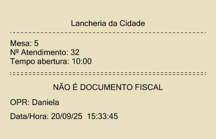 Comprovante - Atendimento - Ticket