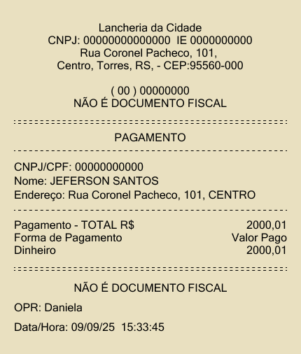 Comprovante - Pagamento